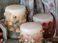 Swiece Osobiste Dried Flowers Candle
